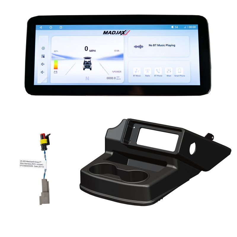 MadJax Kinect 12.3" Touchscreen Display for EZGO RXV