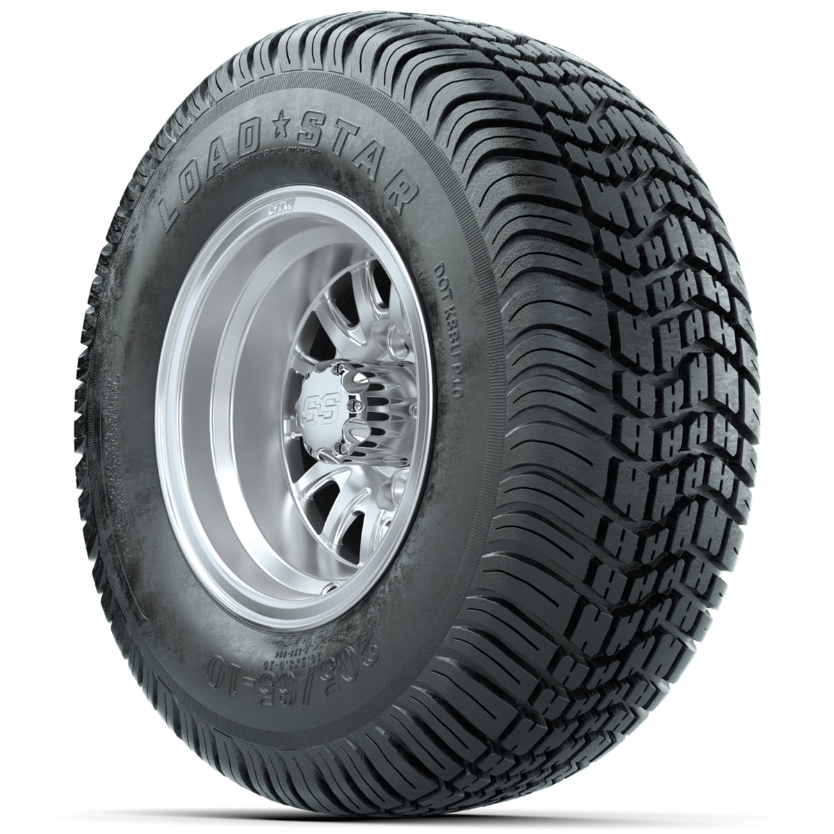 Set of (4) 10" GTW Medusa Wheels with 205/65-10 Kenda Load Star Tires