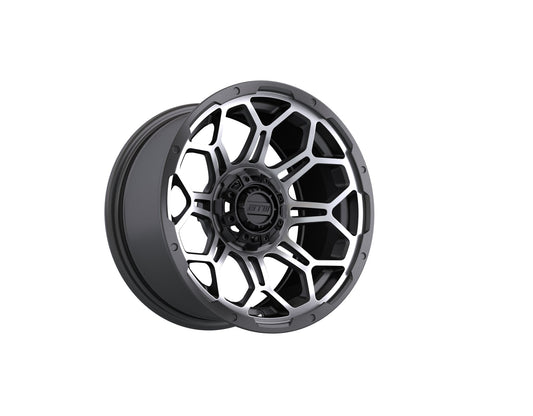 14" GTW Bravo Wheel (Matte Grey-Machined)