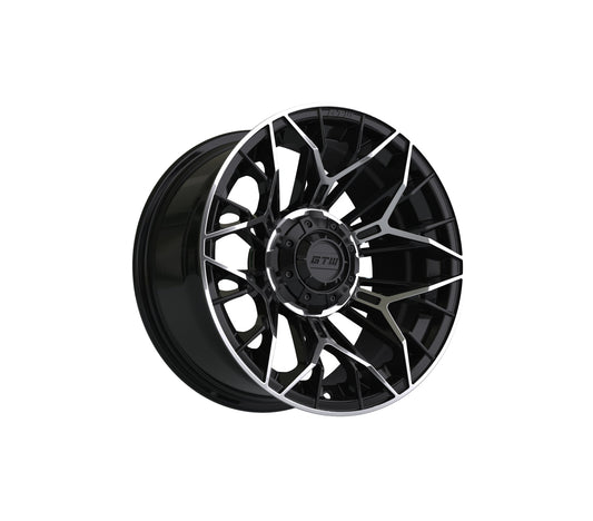 14" GTW Stellar Black with Machined Accents Wheel