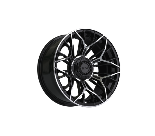 15" GTW Stellar Black with Machined Accents Wheel