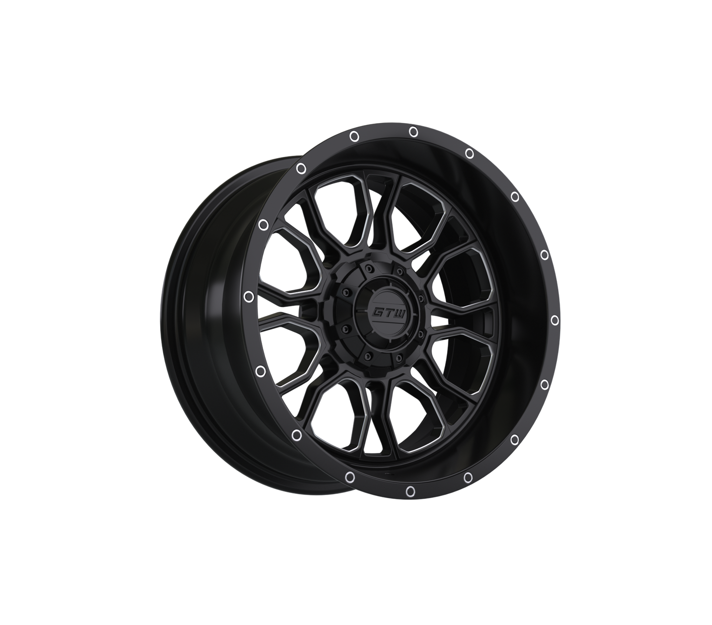 14" GTW Volt Black & Machined Wheel