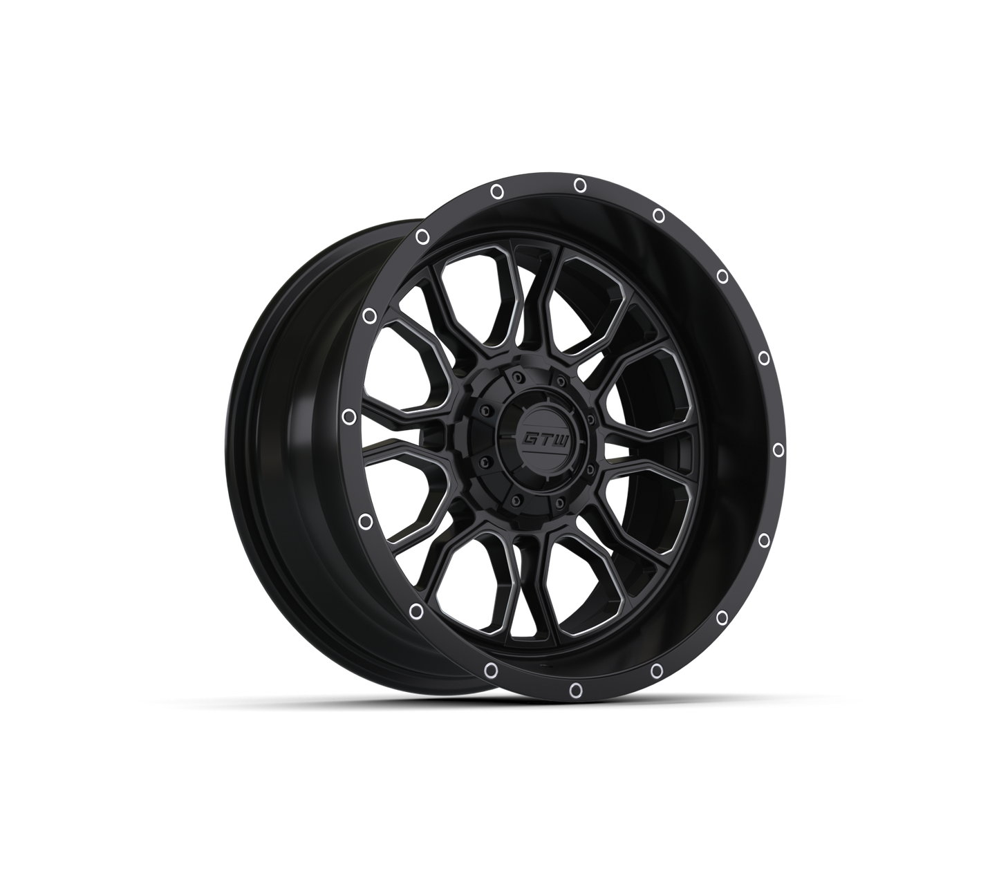 14" GTW Volt Black & Machined Wheel