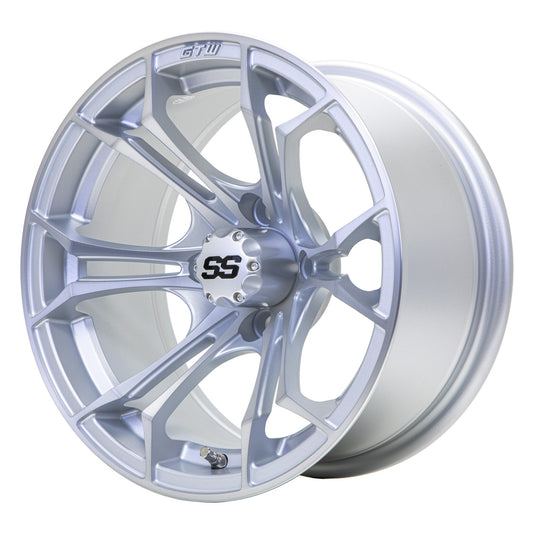 14" GTW Spyder Matte Silver with Machined Accents Wheel
