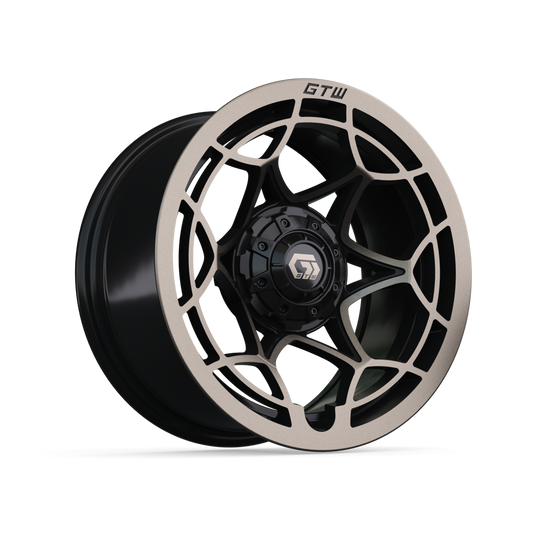 14" GTW Nexus Gloss Black with Satin Bronze Face Wheel