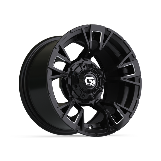 12" GTW Vandal Matte Black with Machined Accents Wheel