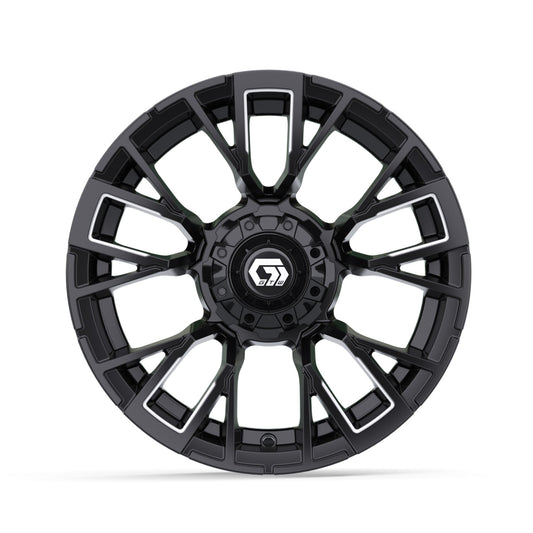14" GTW Vandal Matte Black with Machined Accents Wheel
