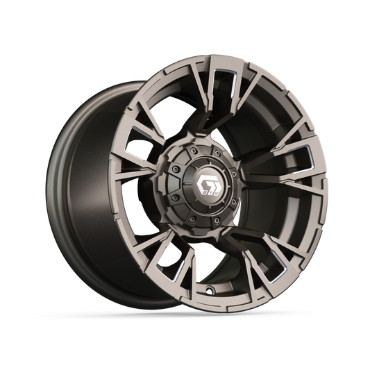 12" GTW Vandal Satin Bronze with Machined Accents Wheel