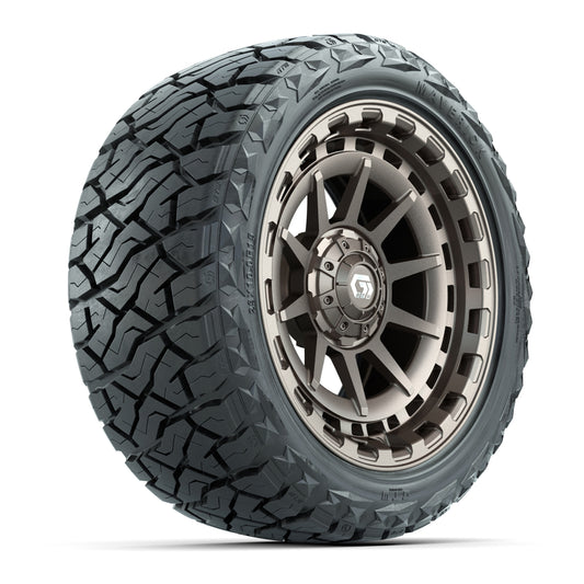 GTW Barricade Satin Bronze 15 in Wheels with 23x10.00-R15 Maverick All-Terrain Tires – Full Set