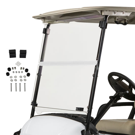 Yamaha Drive2 Clear Impact Resistant Folding Windshield (Years 2017-Up)