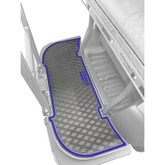 Xtreme Mats Full Coverage Rear Seat Floor Mat – Bintelli & Atlas | Black & Blue Trim