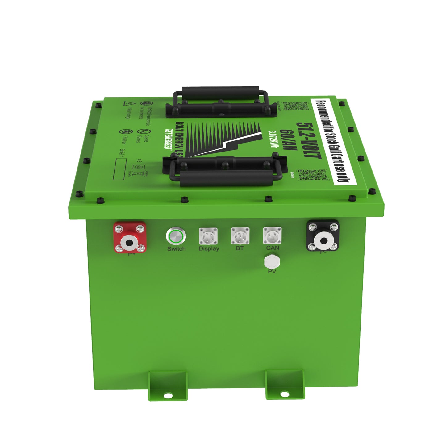 Yamaha G29/Drive2 Lithium Battery 51V 60Ah - Bolt Energy Complete Kit with 12-Year Warranty
