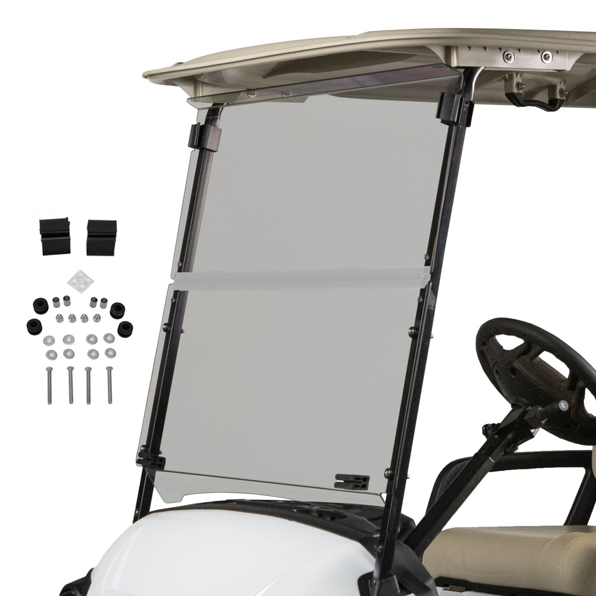 Yamaha Drive2 Tinted Folding Windshield (Years 2017-Up)