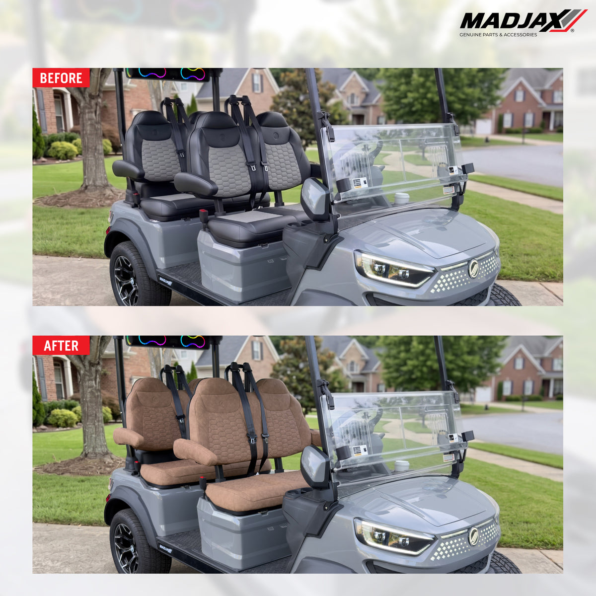 MadJax® Ascent Brown Seat Cushion Set