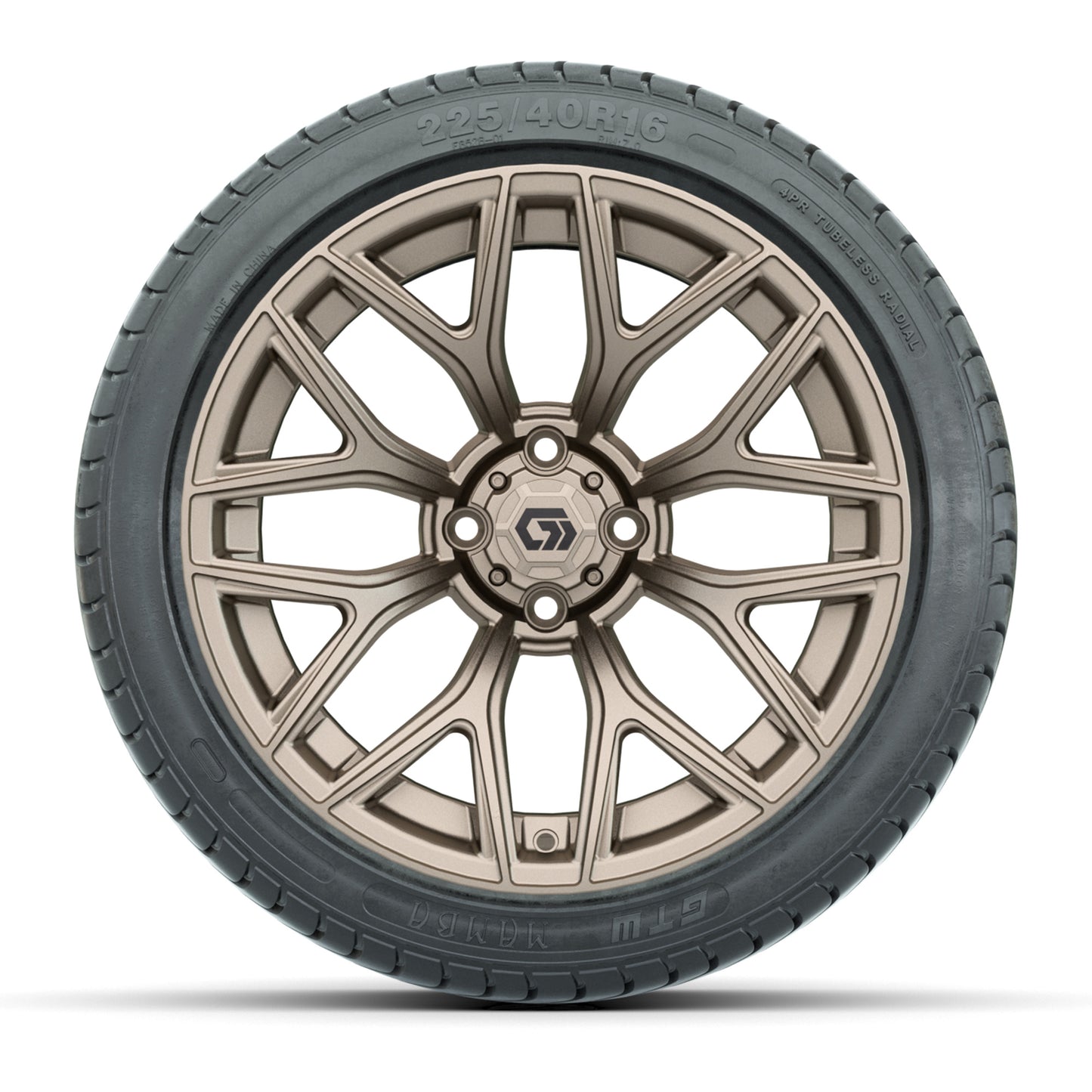 GTW® Monaco Matte Bronze 16" Wheels with 225/40-R16 Mamba Street Tires - Full Set