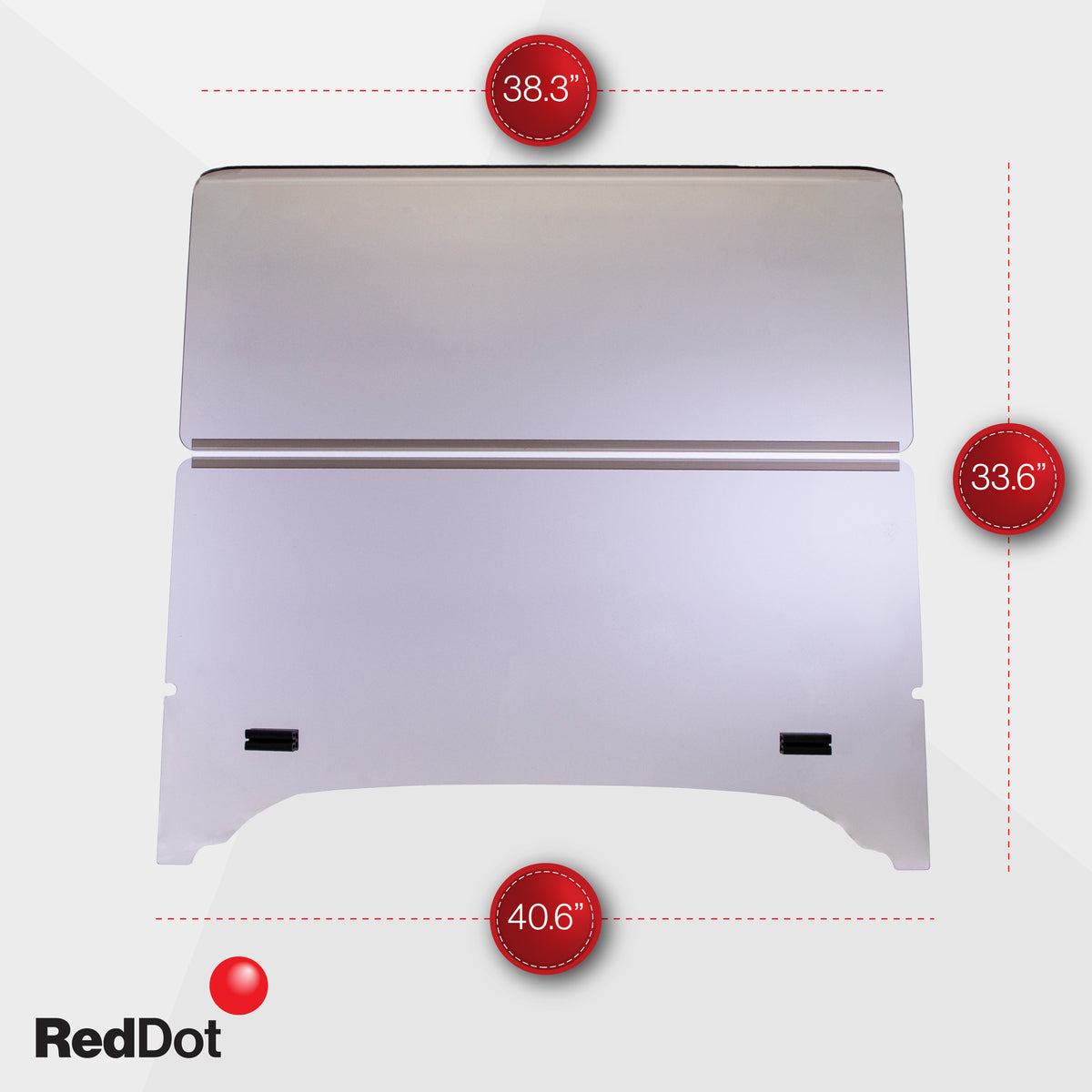 Tinted E-Z-GO TXT Folding Windshield (Years 1994-2013)