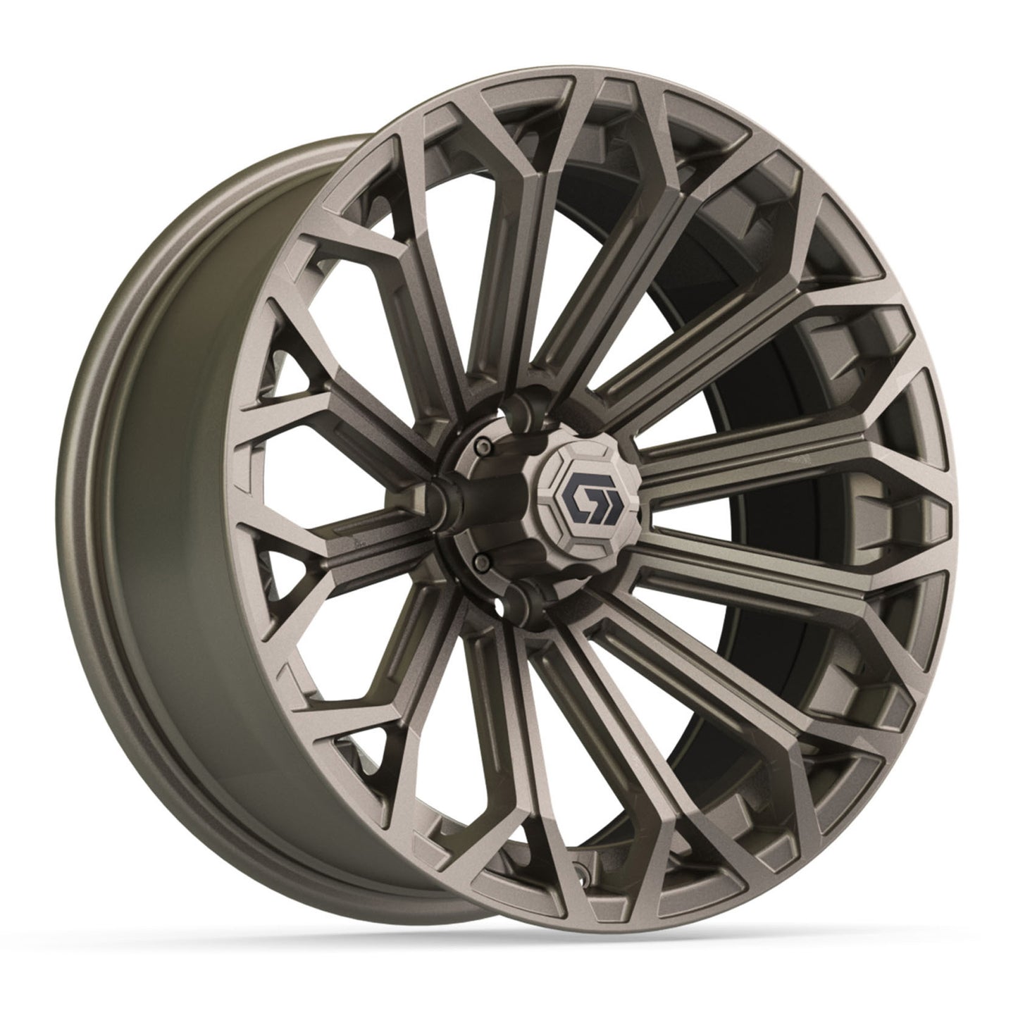 GTW® Phantom Matte Bronze 16" Golf Cart Wheel - Single