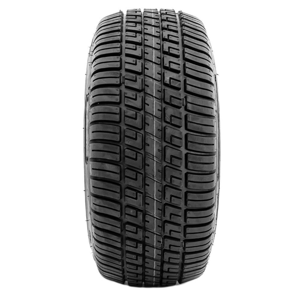 GTW Spyder 12" Black & Machined Wheels with 18" Fusion DOT Street Tires — Set of 4