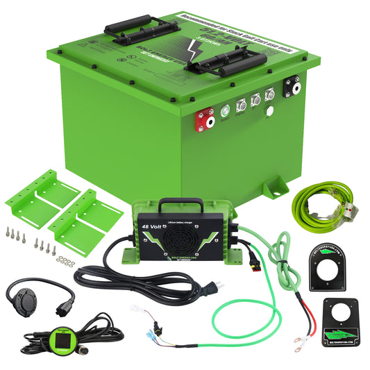 Club Car DS Lithium Battery 51V 60Ah - Bolt Energy Complete Kit with 12-Year Warranty