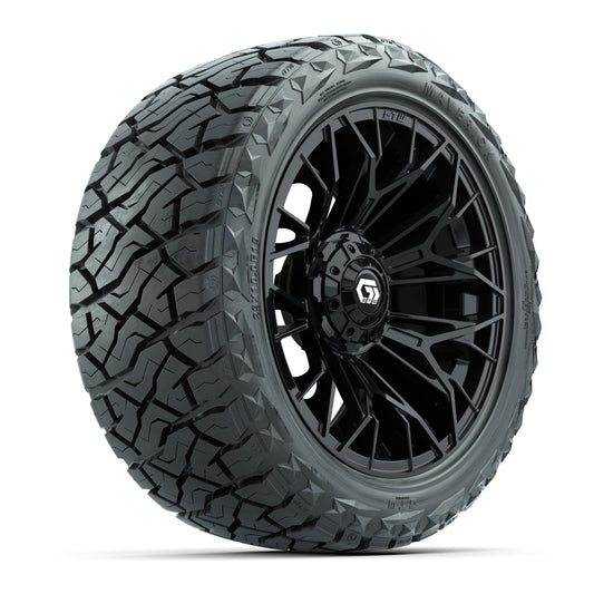 GTW Stellar Matte Black 15" Wheels & 23x10.00-R15 Maverick All-Terrain Tires – Set of 4