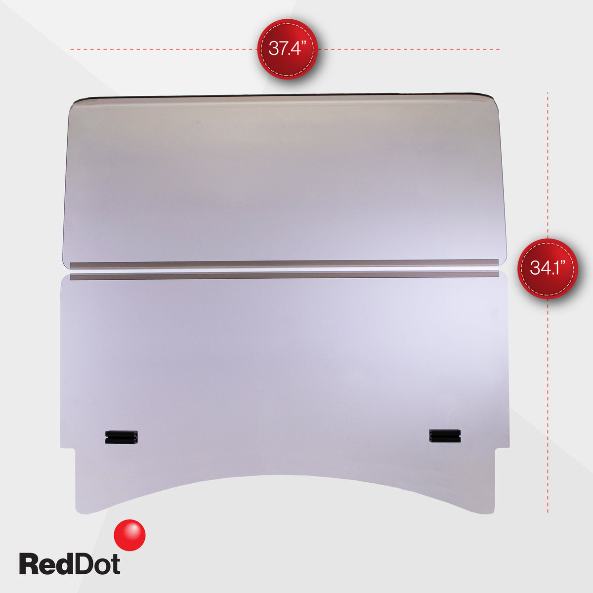 Tinted Club Car Precedent Impact-Resistant Folding Windshield (Years 2004-Up)