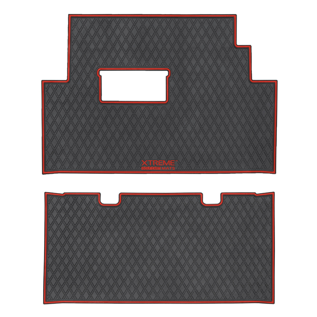 Xtreme Mats Club Car Onward Floor Mat | Full Coverage Black & Red | 2004-Up