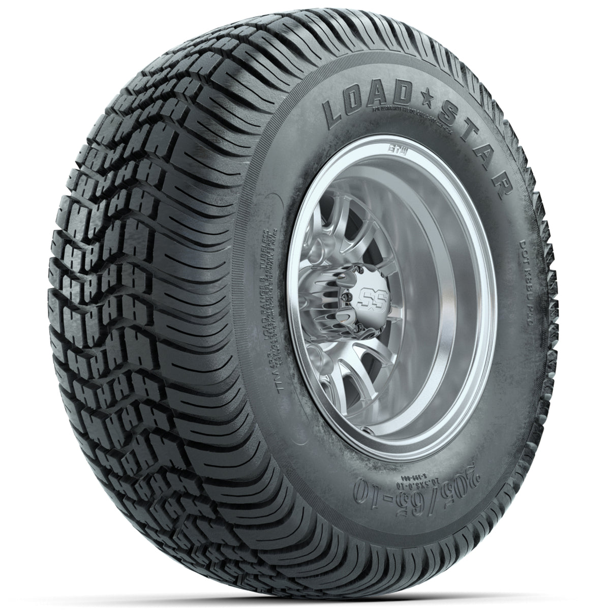 Set of (4) 10" GTW Medusa Wheels with 205/65-10 Kenda Load Star Tires
