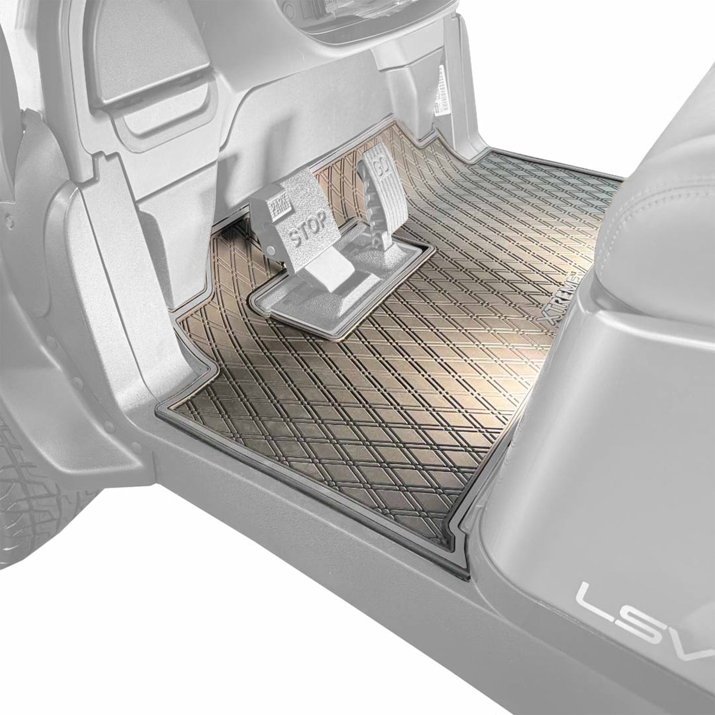 Club Car Onward Floor Mat - Xtreme Full Coverage | Black/Grey 2026-Up Tempo