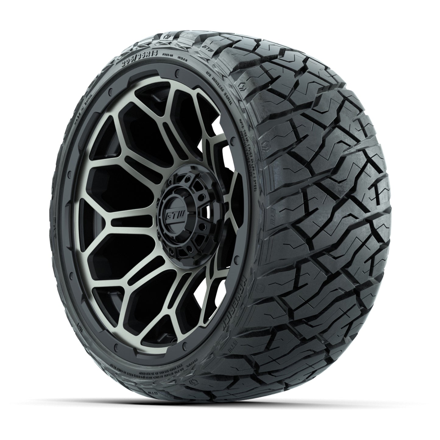 GTW Bravo Bronze 14" Wheels with 205/35-R14 Maverick Low-Profile All-Terrain Tires – Full Set