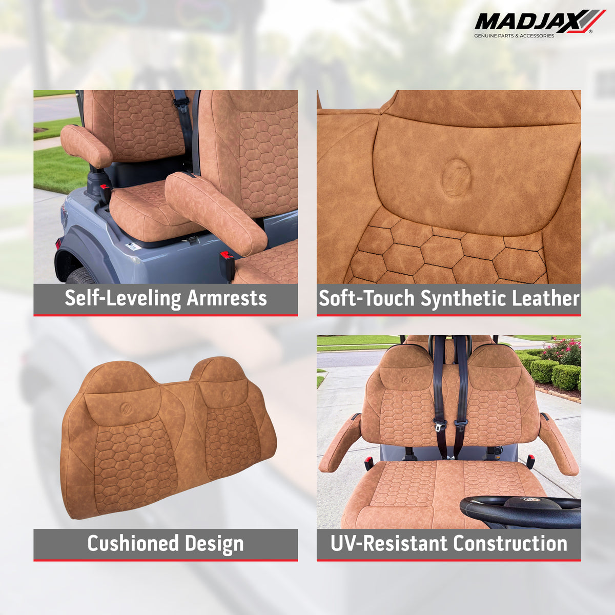 MadJax® Ascent Brown Seat Cushion Set