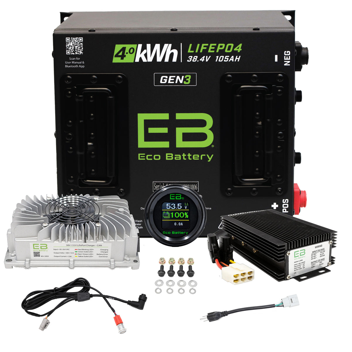 Yamaha G1-G16 (36V) Eco Lithium 38V 105Ah GEN3 Battery Bundle