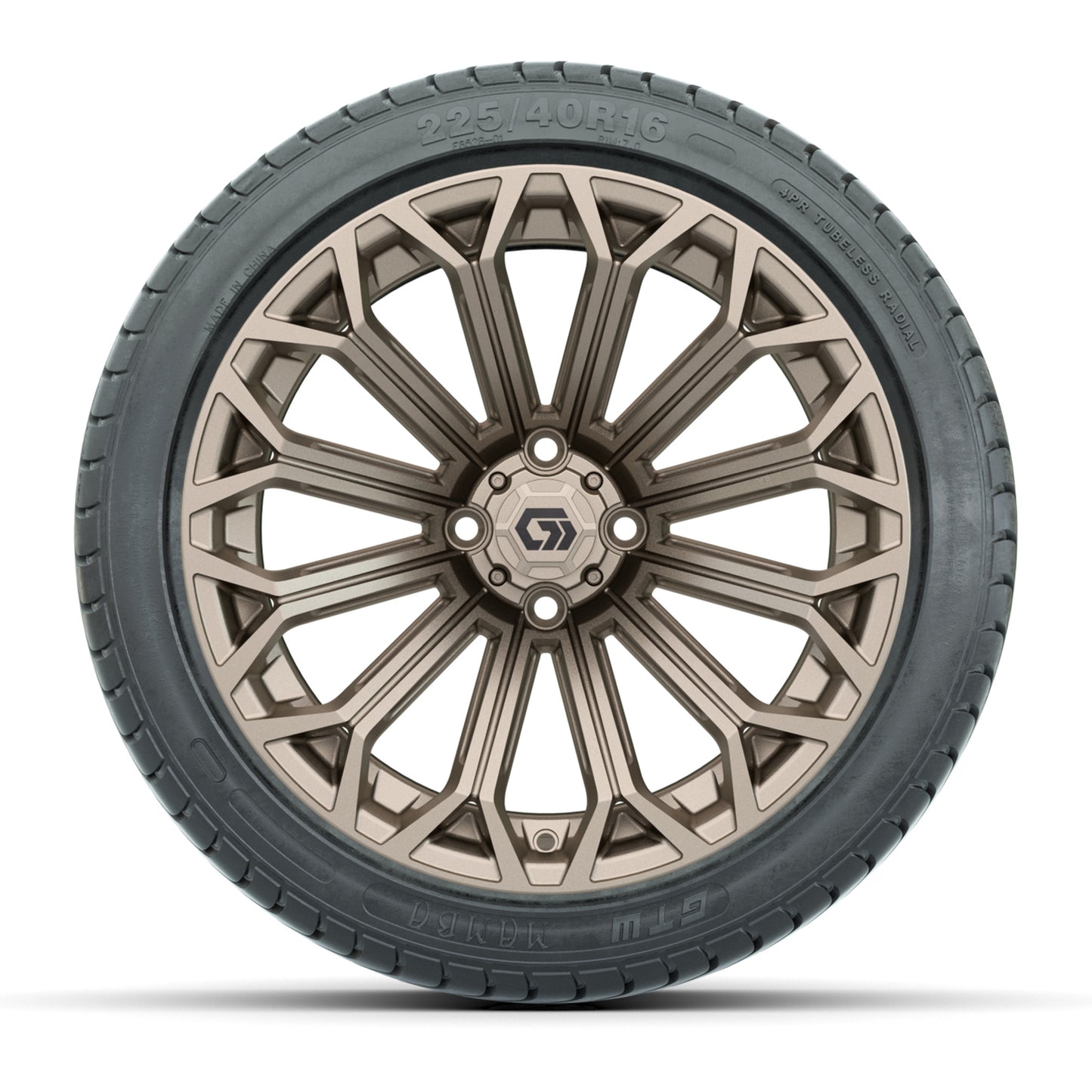 GTW® Phantom Matte Bronze 16" Wheels with 225/40-R16 Mamba Street Tires - Full Set