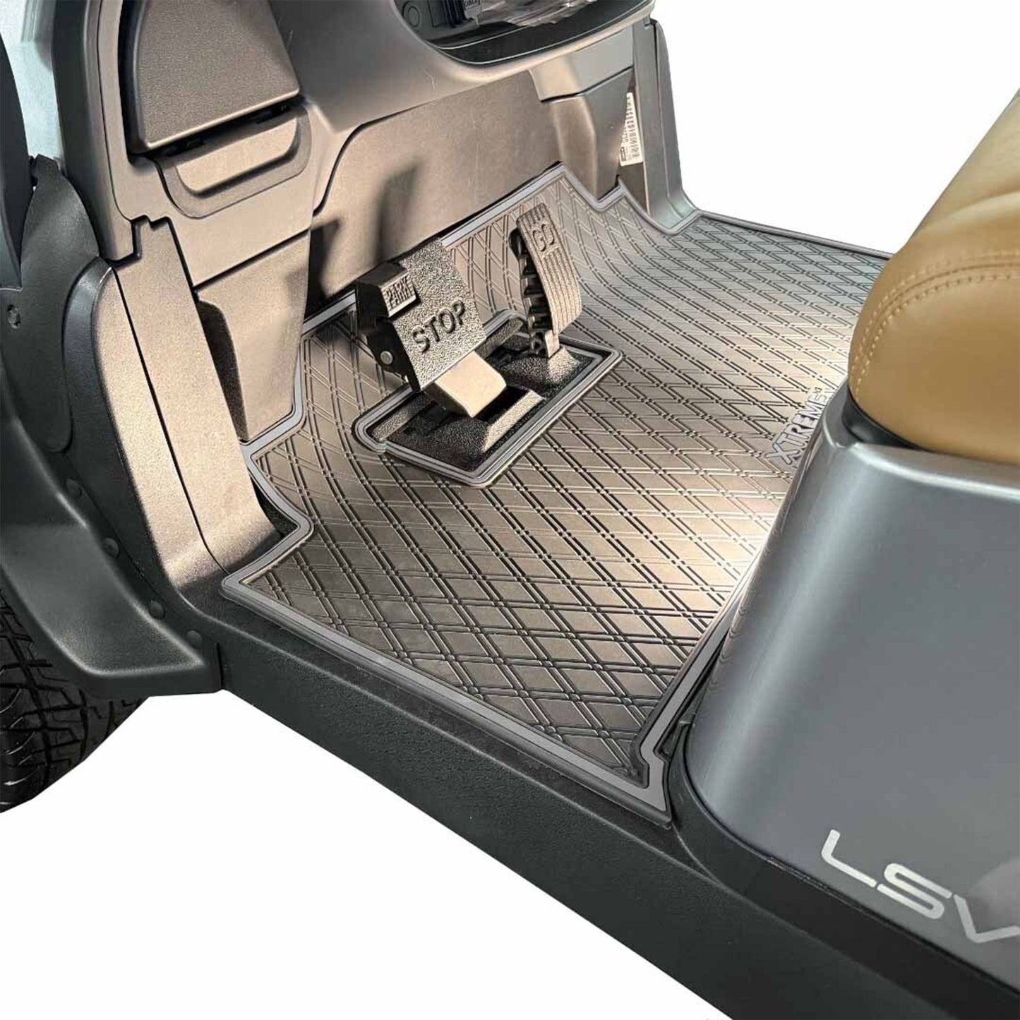 Club Car Onward Floor Mat - Xtreme Full Coverage | Black/Grey 2026-Up Tempo