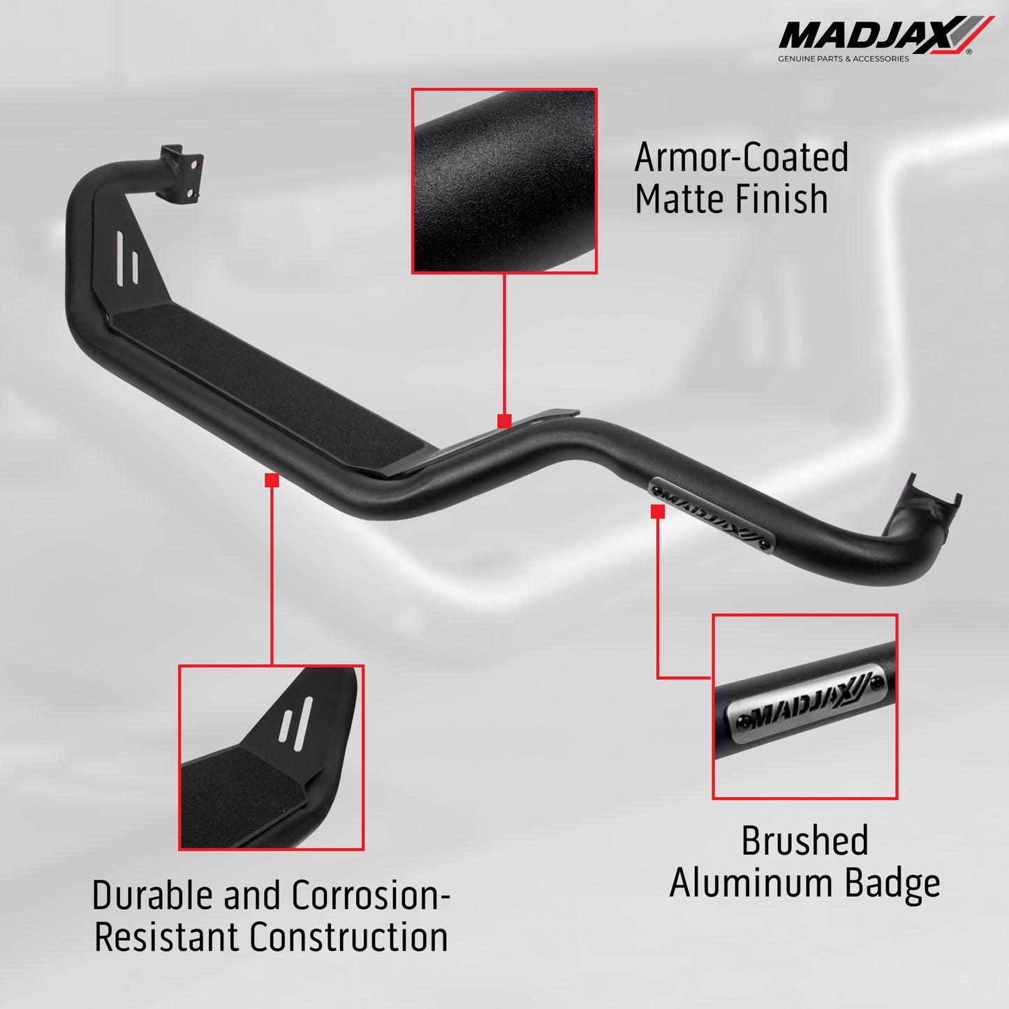 MadJax® Yamaha Drive2 Recon Step Bar with Brackets (Years 2017-Up)