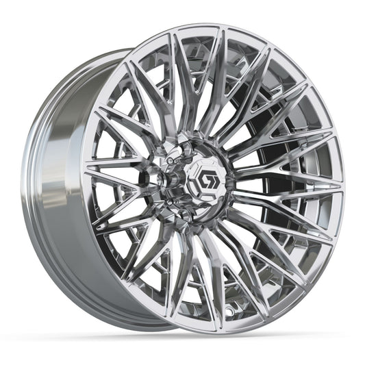 GTW® Blur Chrome 16" Golf Cart Wheel - Single