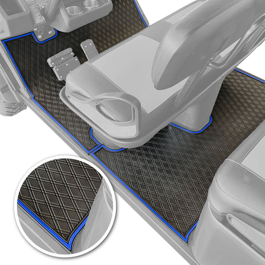 Xtreme Mats EZGO L6 Floor Mat | Full Coverage Black & Blue