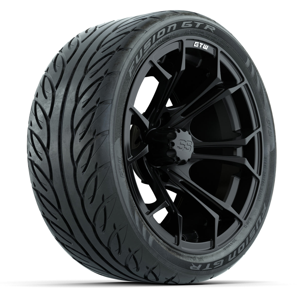 Set of (4) 14" GTW Spyder Wheels with 205/40-R14 Fusion GTR Street Tires