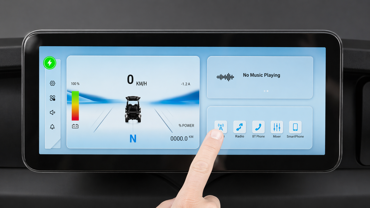 MadJax Kinect 12.3" Touchscreen Display for EZGO RXV
