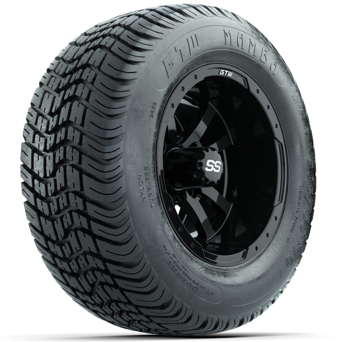 Set of (4) 10" GTW Storm Trooper Wheels with 205/50-10 Mamba Street Tires