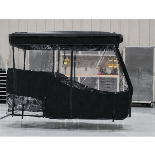 Black Enclosure – EZGO RXV 2008-203 (4 Passenger) w/ Versa 84 inch Top
