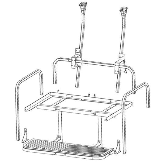 GTW MACH3 Flip Frame Only Club Car Precedent, Tempo, & Onward