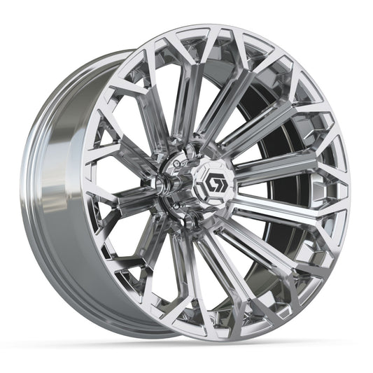 GTW® Phantom Chrome 16" Golf Cart Wheel - Single