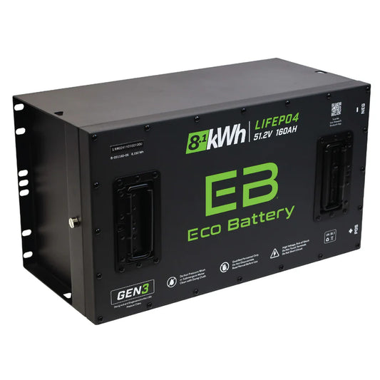 51V 160Ah LiFePO4 Lithium Battery for 48V Golf Carts | Eco Battery Lithium | Lifetime Warranty