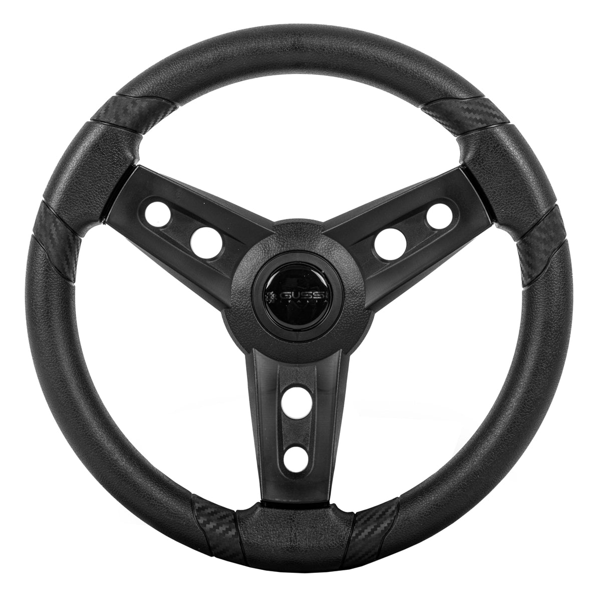 Gussi ItaliaÂ® Lugana Black Steering Wheel Fits All ICON & Advanced EV Models