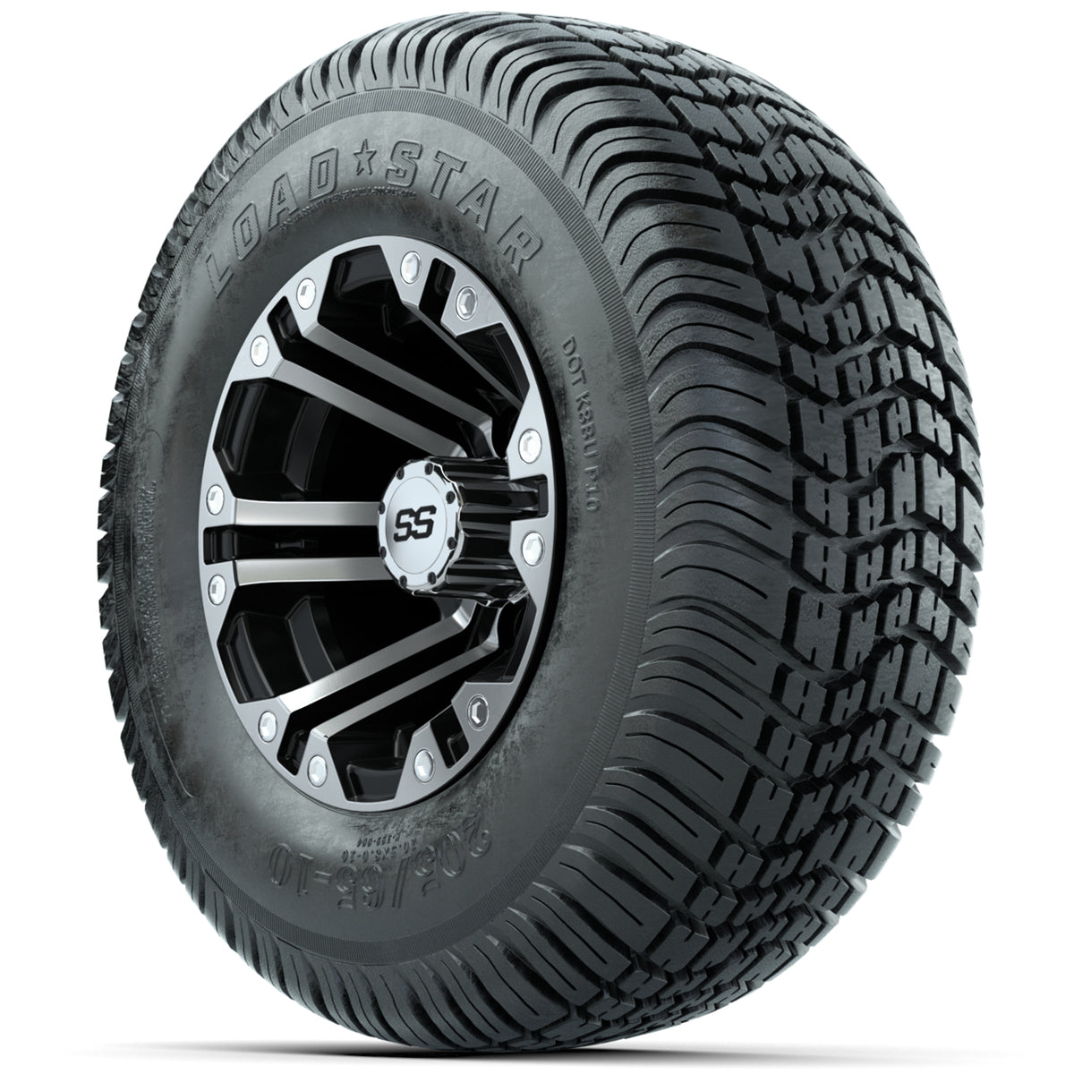 Set of (4) 10" GTW Specter Wheels with 205/65-10 Kenda Load Star Tires