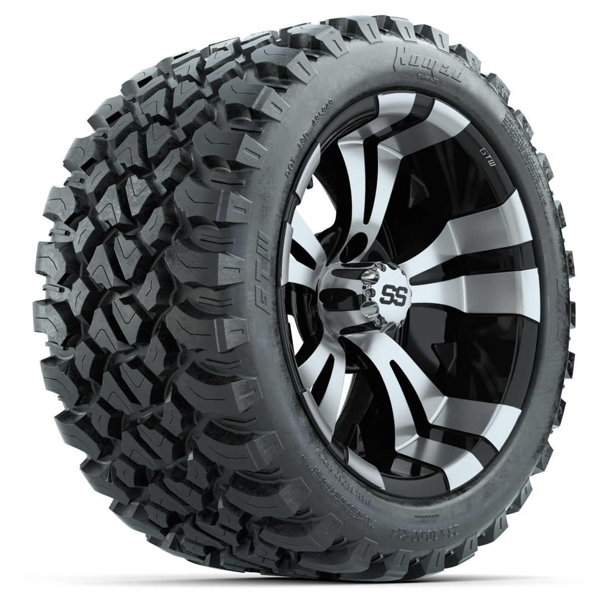 Set of (4) 14" GTW Vampire Wheels with 23x10-14 GTW Nomad All-Terrain Tires