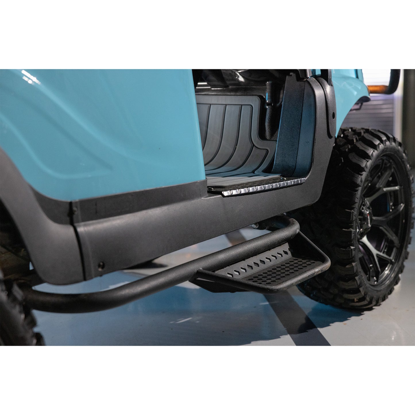 MadJax® Armor Nerf Bar with Drop-Down Side Step & Brackets – Club Car Precedent, Tempo & Onward
