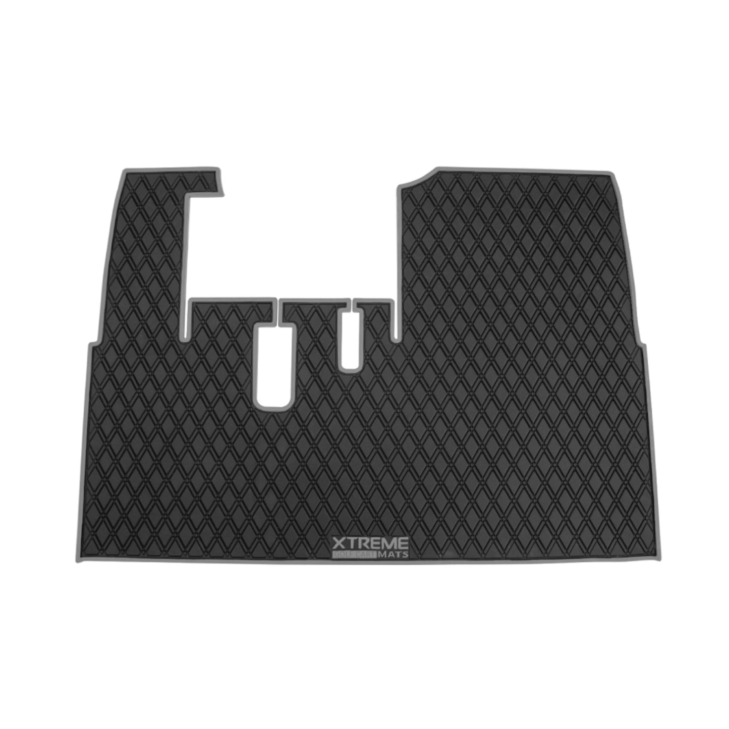 Xtreme Mats Full-Coverage Golf Cart Floor Mat | ICON i20 / i40 / i40L / Advanced EV1 – Black/Gray