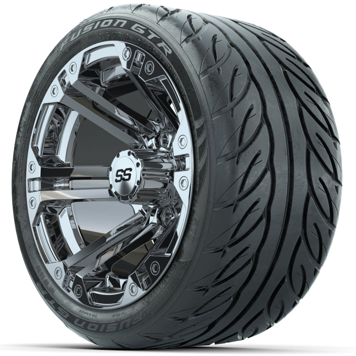 Set of (4) 12" GTW Specter Wheels with 215/40-R12 Fusion GTR Street Tires