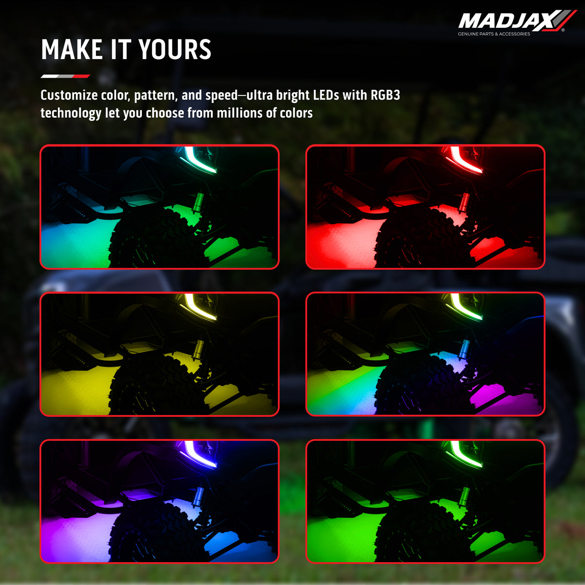 MadJax® Universal LUX Underglow Frame Kit